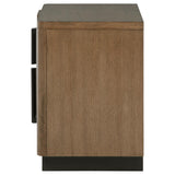 Terrace 2-drawer Nightstand Bedside Table Ash Brown - 224902