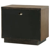 Terrace 2-drawer Nightstand Bedside Table Ash Brown - 224902