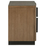 Terrace 2-drawer Nightstand Bedside Table Ash Brown - 224902