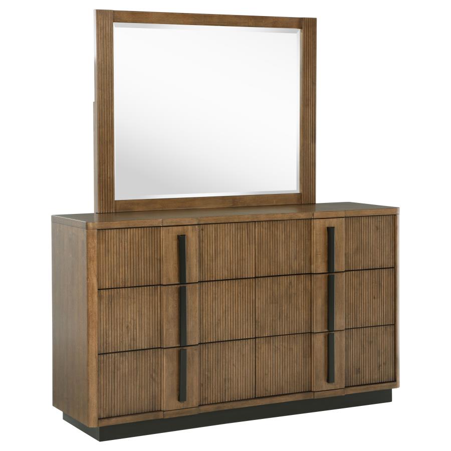 Terrace 6-drawer Dresser and Mirror Ash Brown - 224903M