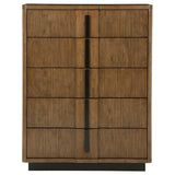 Terrace 5-drawer Chest of Drawers Ash Brown - 224905