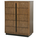 Terrace 5-drawer Chest of Drawers Ash Brown - 224905