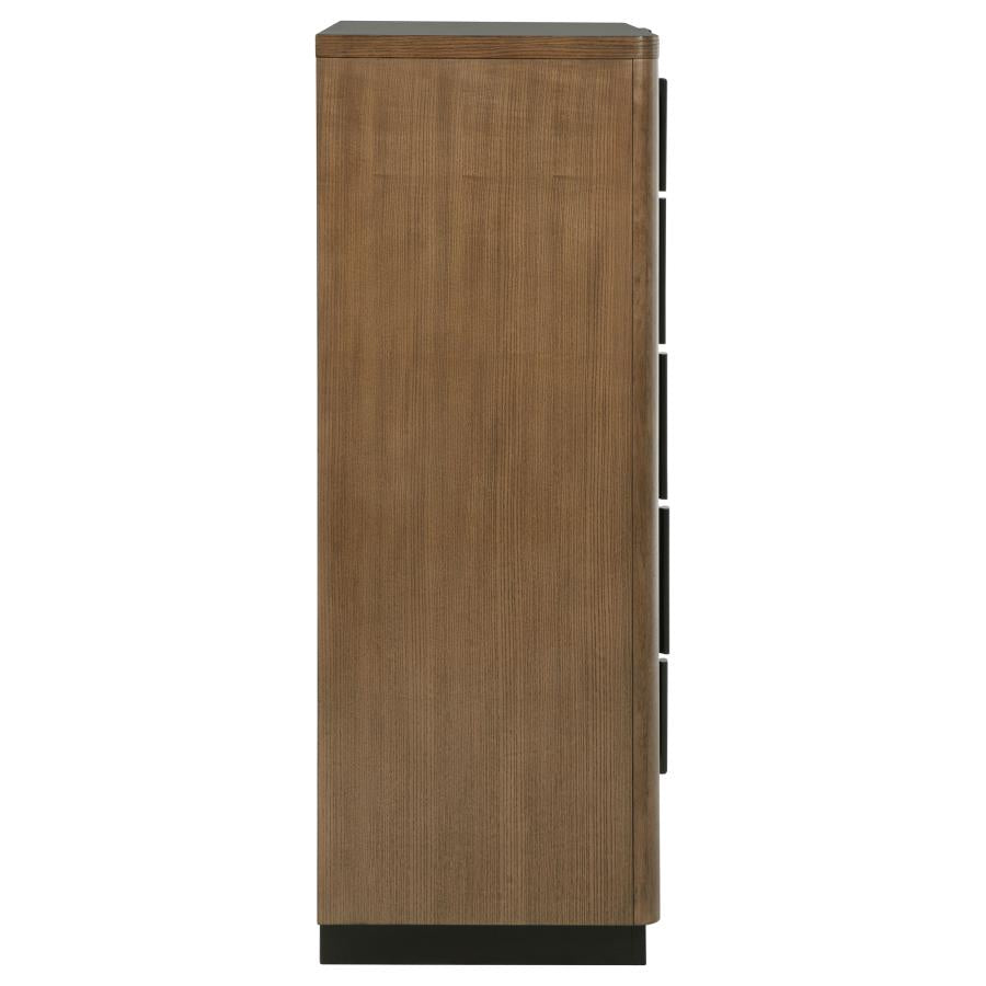 Terrace 5-drawer Chest of Drawers Ash Brown - 224905
