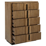 Terrace 5-drawer Chest of Drawers Ash Brown - 224905