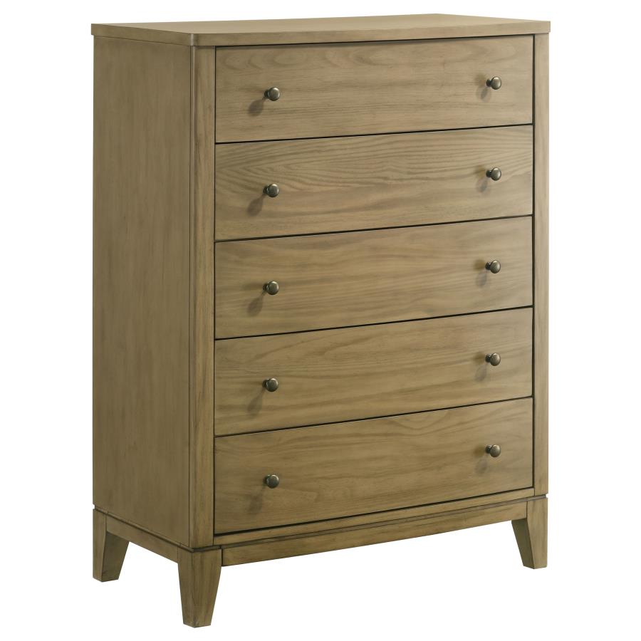Granada 5-piece Eastern King Bedroom Set Natural Pine - 224921KE-S5