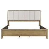Granada Upholstered Eastern King Panel Bed Natural Pine - 224921KE