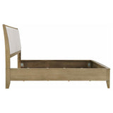 Granada Upholstered Eastern King Panel Bed Natural Pine - 224921KE