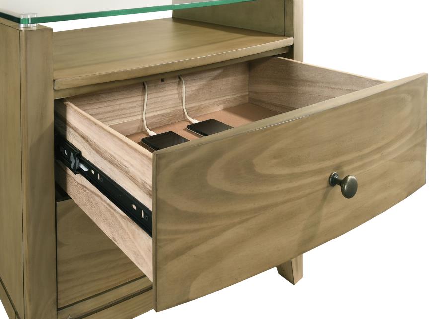Granada 4-piece Queen Bedroom Set Natural Pine - 224921Q-S4