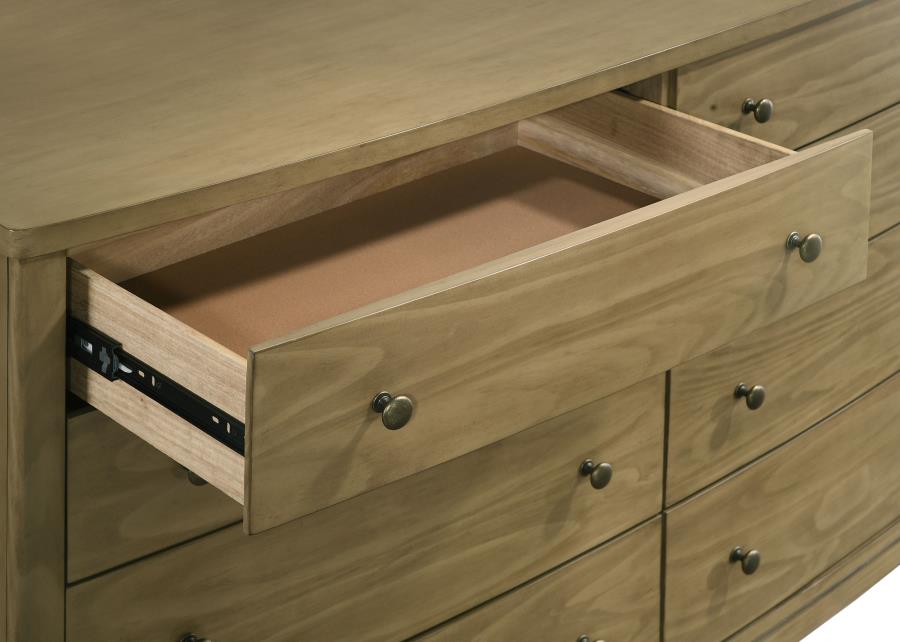 Granada 8-drawer Dresser Cabinet Natural Pine - 224923