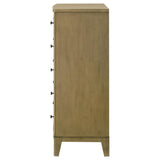 Granada 5-drawer Bedroom Chest of Drawers Natural Pine - 224925
