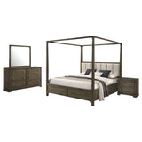 Gran Park 4-piece Eastern King Bedroom Set Dark Cocoa - 224931KE-S4
