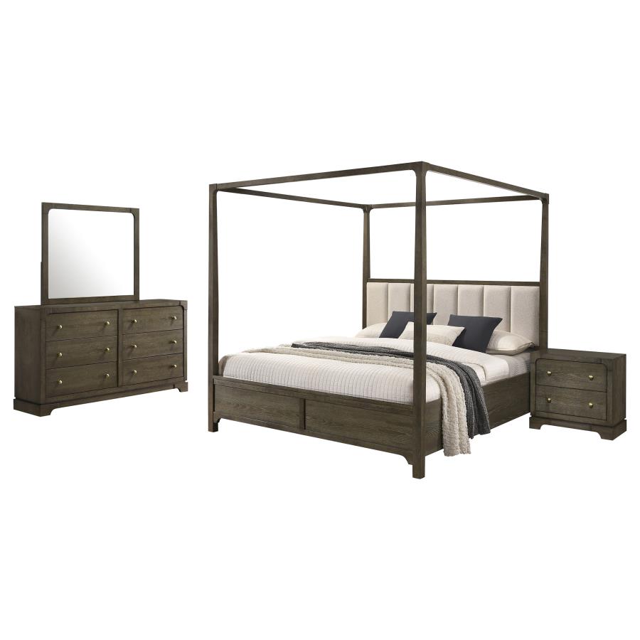 Gran Park 4-piece California King Bedroom Set Dark Cocoa - 224931KW-S4