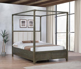 Gran Park Queen Canopy Bed Dark Cocoa - 224931Q