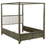 Gran Park Queen Canopy Bed Dark Cocoa - 224931Q