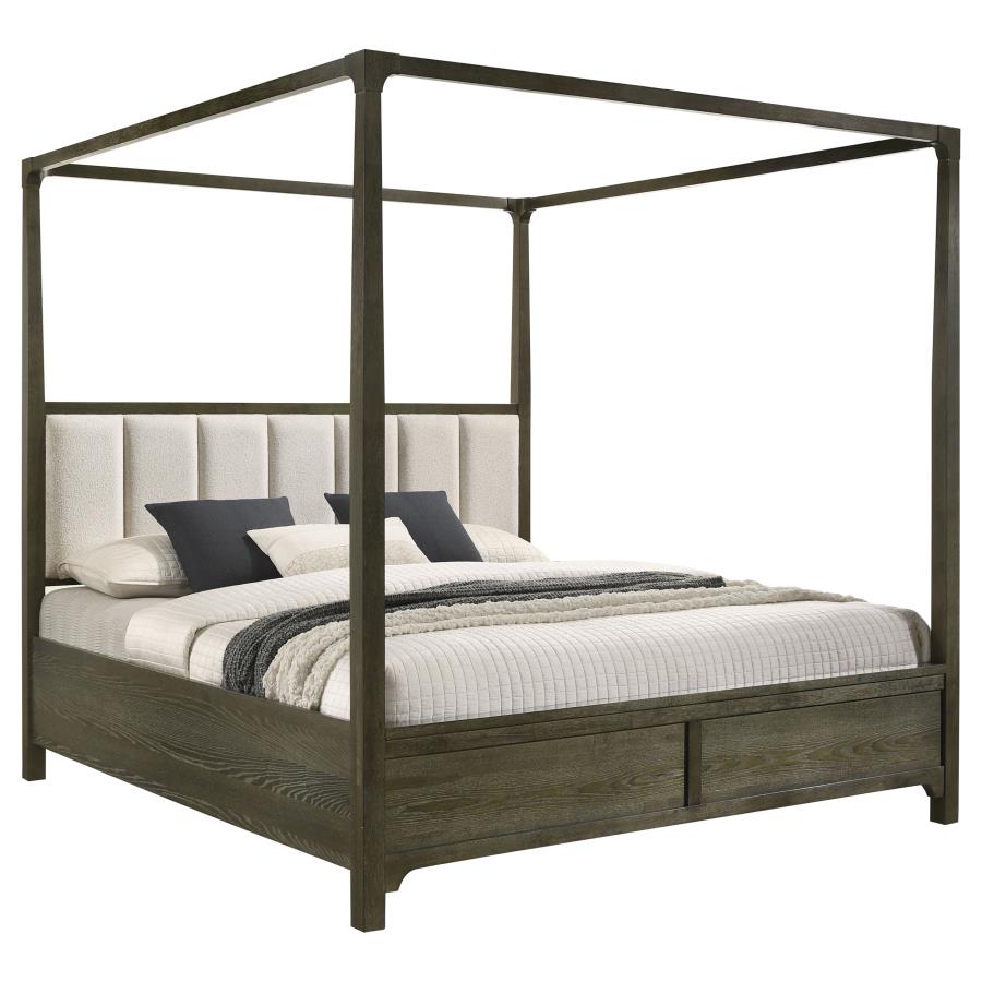 Gran Park Queen Canopy Bed Dark Cocoa - 224931Q