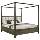 Gran Park Queen Canopy Bed Dark Cocoa - 224931Q