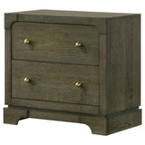 Gran Park 2-drawer Nightstand Bedside Table Dark Cocoa - 224932