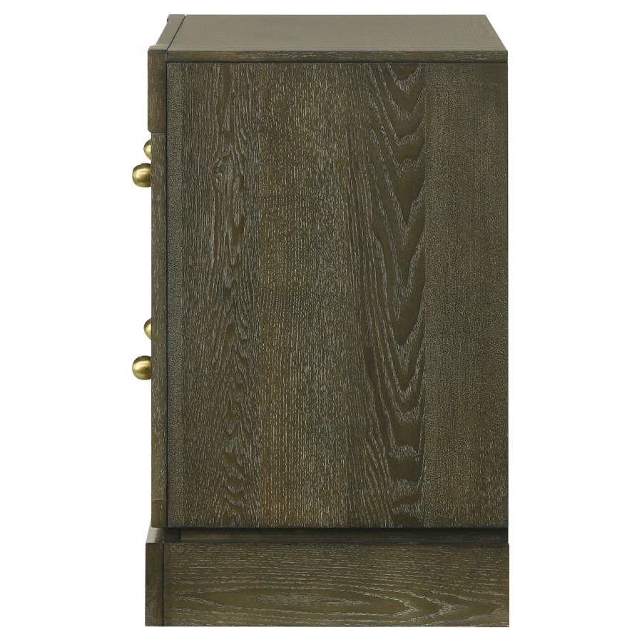Gran Park 2-drawer Nightstand Bedside Table Dark Cocoa - 224932