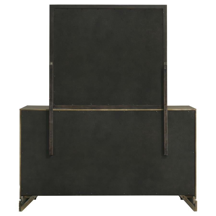 Gran Park 6-drawer Dresser and Mirror Dark Cocoa - 224933M