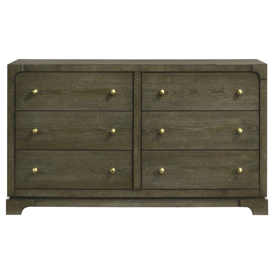 Gran Park 6-drawer Dresser Cabinet Dark Cocoa - 224933