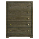 Gran Park 5-drawer Bedroom Chest of Drawers Dark Cocoa - 224935