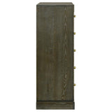 Gran Park 5-drawer Bedroom Chest of Drawers Dark Cocoa - 224935