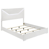 Ives 4-piece Eastern King Bedroom Set White High Gloss - 224941KE-S4