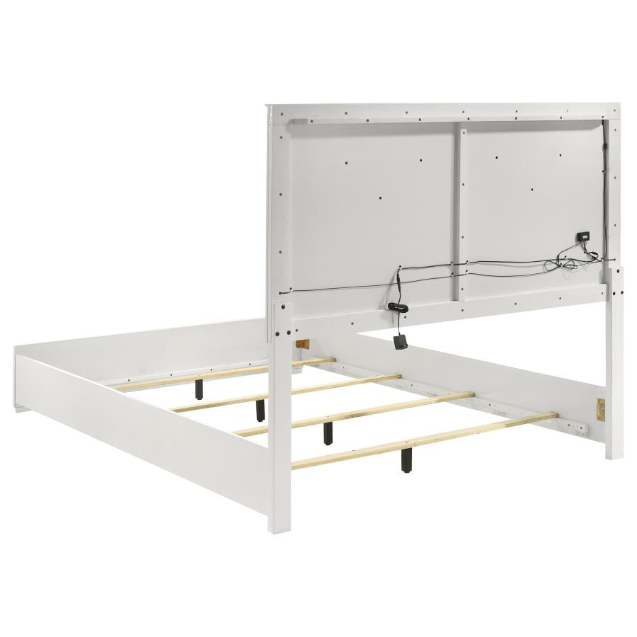 Ives 5-piece Queen Bedroom Set White High Gloss - 224941Q-S5