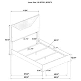 Ives 5-piece Queen Bedroom Set White High Gloss - 224941Q-S5