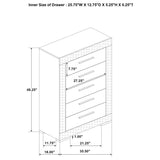 Ives 5-piece Queen Bedroom Set White High Gloss - 224941Q-S5