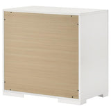 Ives 2-drawer Nightstand Bedside Table White High Gloss - 224942