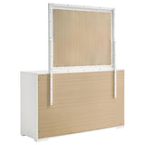 Ives 6-drawer Dresser and Mirror White High Gloss - 224943M