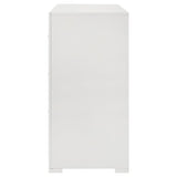 Ives 6-drawer Dresser Cabinet White High Gloss - 224943