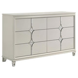 Olivia 4-piece Eastern King Bedroom Set Pearl White - 224951KE-S4