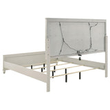 Olivia 5-piece Eastern King Bedroom Set Pearl White - 224951KE-S5