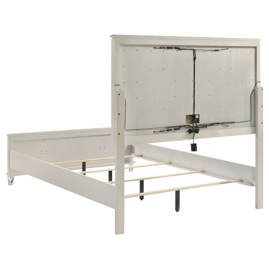 Olivia 4-piece Queen Bedroom Set Pearl White - 224951Q-S4