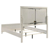 Olivia Queen Panel Bed LED Headboard Pearl White - 224951Q