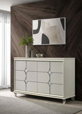 Olivia 6-drawer Dresser Cabinet Pearl White - 224953
