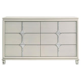 Olivia 6-drawer Dresser Cabinet Pearl White - 224953