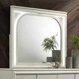 Olivia LED Dresser Mirror Pearl White - 224954