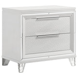 Marmore 4-piece Eastern King Bedroom Set White - 224961KE-S4