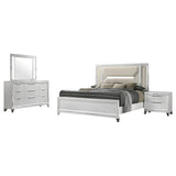 Marmore 4-piece Queen Bedroom Set White - 224961Q-S4
