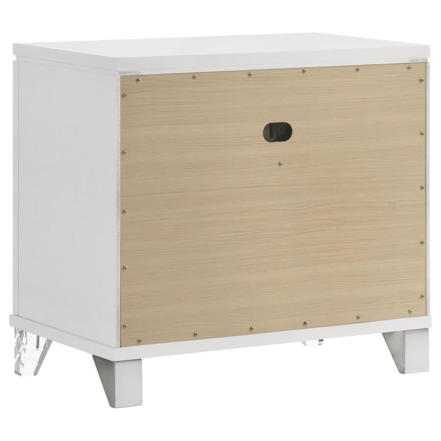 Marmore 4-piece Queen Bedroom Set White - 224961Q-S4