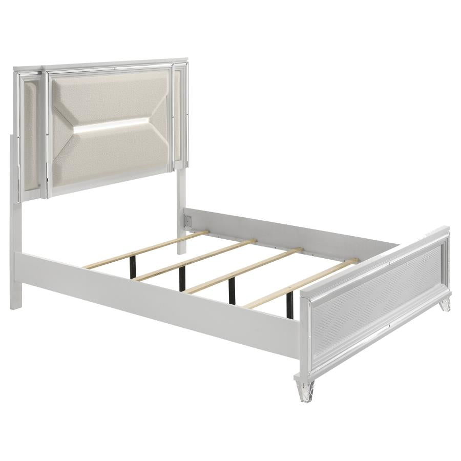 Marmore 5-piece Queen Bedroom Set White - 224961Q-S5