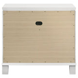 Marmore 2-drawer Nightstand Bedside Table White - 224962