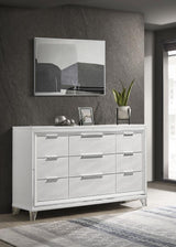 Marmore 9-drawer Dresser Cabinet White - 224963