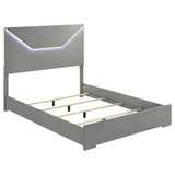 Ives 5-piece Queen Bedroom Set Grey High Gloss - 224971Q-S5