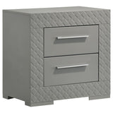 Ives 5-piece Queen Bedroom Set Grey High Gloss - 224971Q-S5