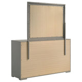 Ives 6-drawer Dresser and Mirror Grey High Gloss - 224973M