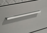 Ives 6-drawer Dresser and Mirror Grey High Gloss - 224973M